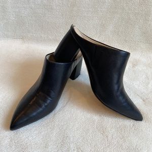 Marc Fisher Fragni Heeled Mules - Black 8M